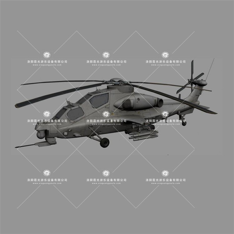 鄂州武装直升机3D模型